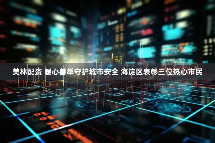 美林配资 暖心善举守护城市安全 海淀区表彰三位热心市民